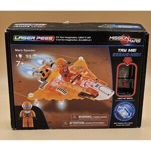 Laser Pegs Mission Mars Speeder 19004 LEGO Compatible Light-Up Building Set New
